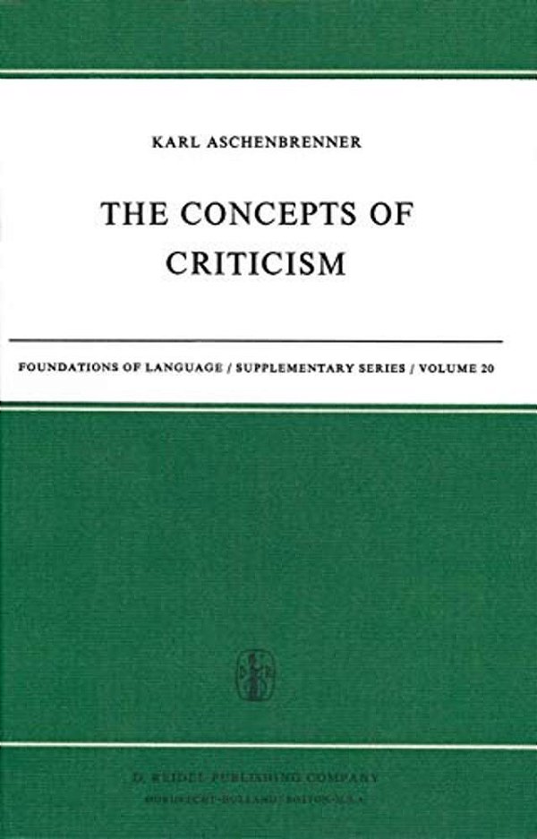 The Concepts Of Criticism-..