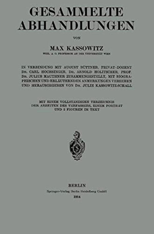 Gesammelte Abhandlungen: Mit Einem Vollständigen Verzeichnis Der Arbeiten Des Verfassers, Einem Porträt Und 2 Figuren In Text-..