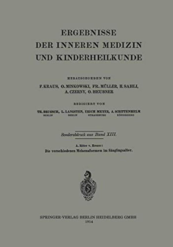 Die Verschiedenen Melaenaformen Im Säuglingsalter-..
