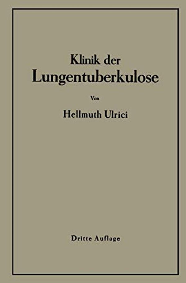 Klinik Der Lungentuberkulose-..