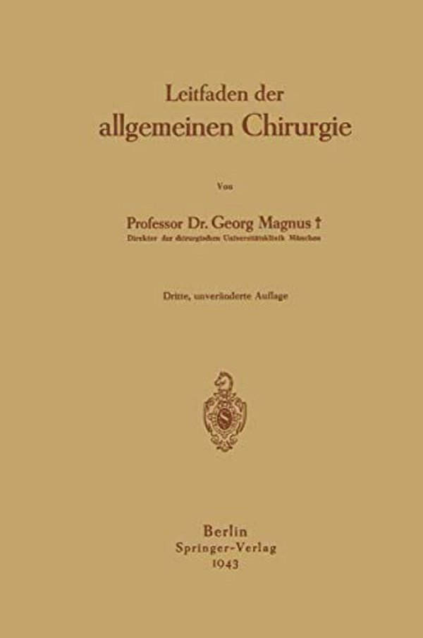 Leitfaden Der Allgemeinen Chirurgie-..