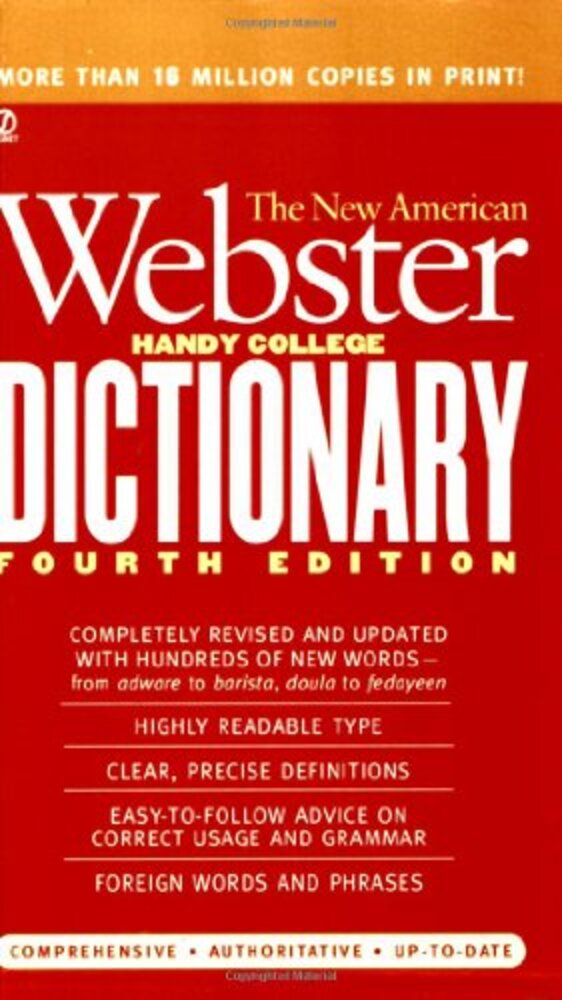 The New American Webster Handy College Dictionary: Fourth Edition-..