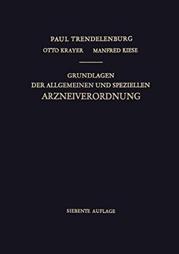 Grundlagen Der Allgemeinen Und Speziellen Arzneiverordnung-..