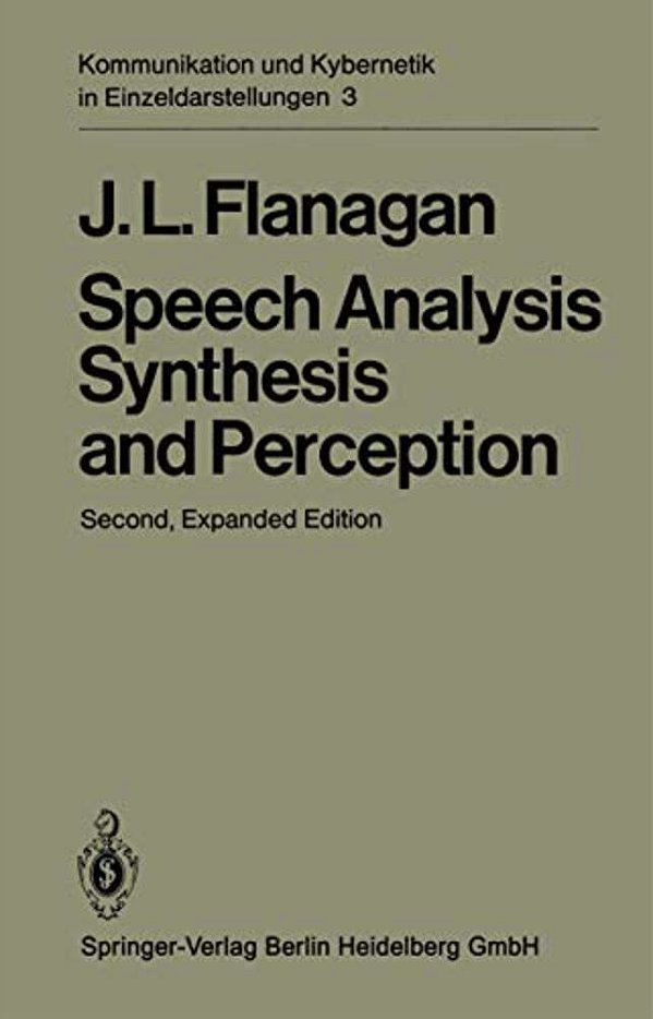 Speech Analysis Synthesis And Perception-..