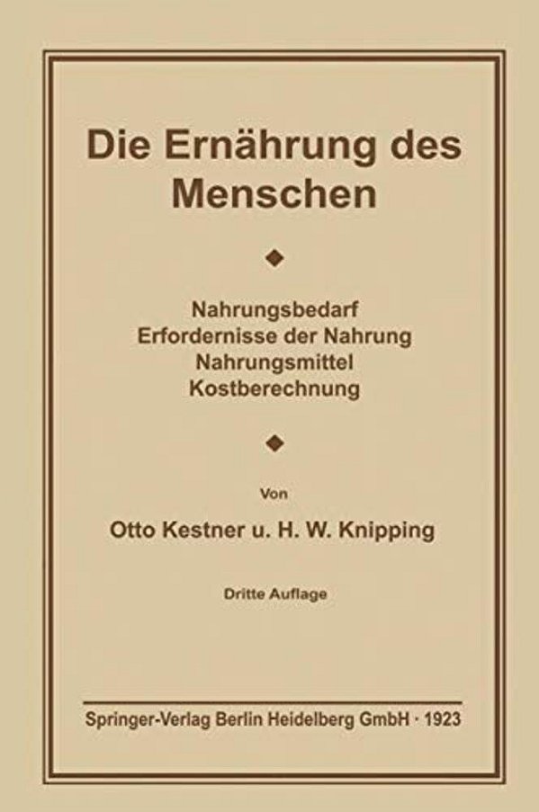 Die Ernährung Des Menschen-..