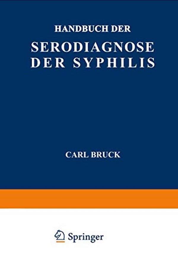 Handbuch Der Serodiagnose Der Syphilis-..