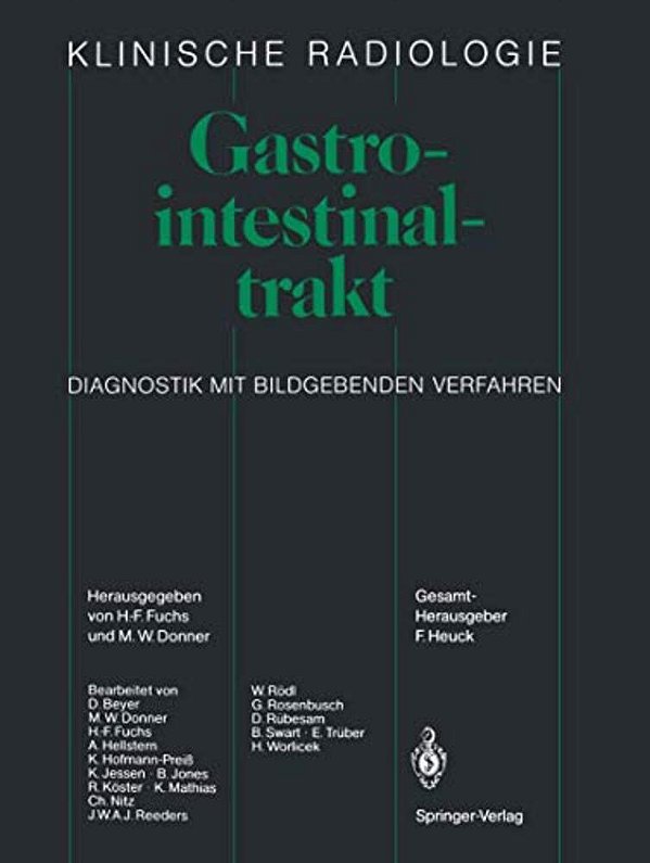 Gastrointestinaltrakt: Diagnostik Mit Bildgebenden Verfahren-..