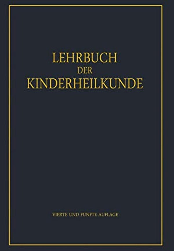 Lehrbuch Der Kinderheilkunde-..