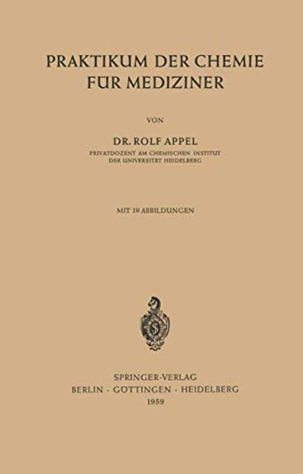 Praktikum Der Chemie Für Mediziner-..