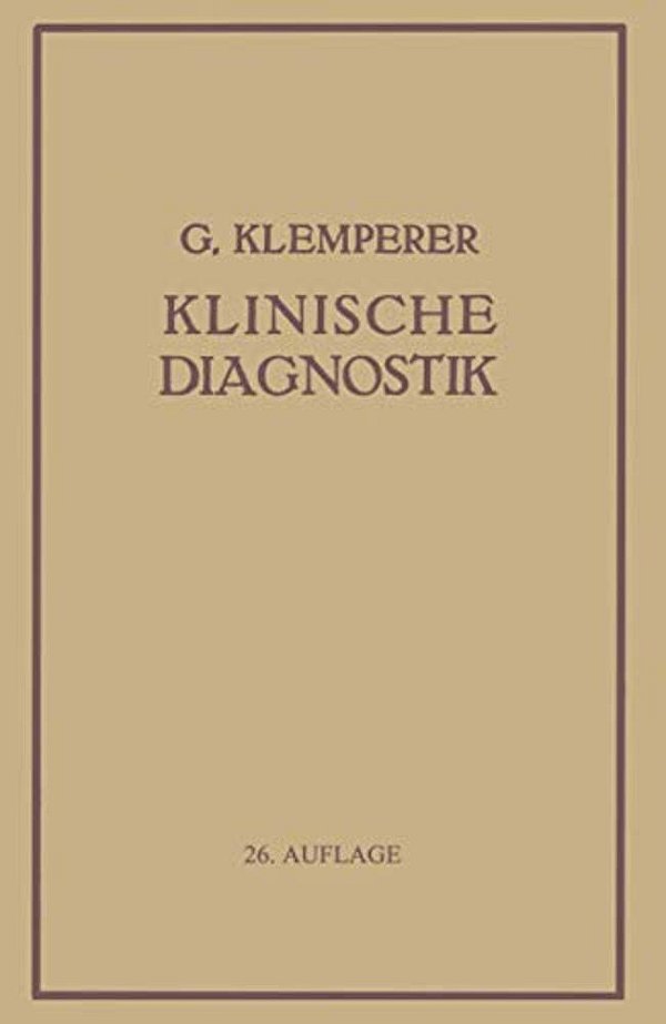 Grundriss Der Klinischen Diagnostik-..