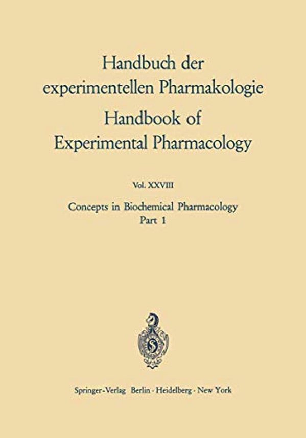 Concepts In Biochemical Pharmacology: Part 1-..