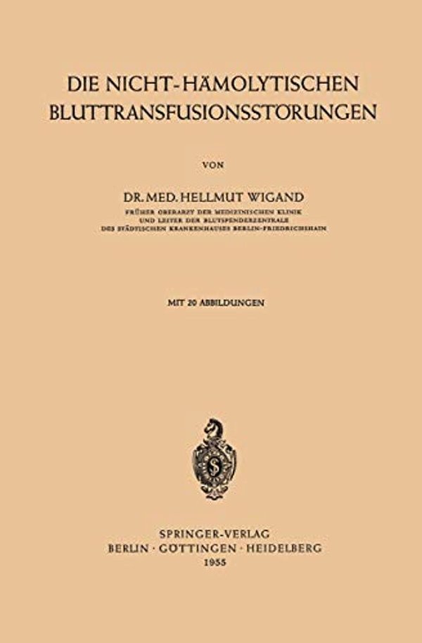Die Nicht-Hämolytischen Bluttransfusionsstörungen-..