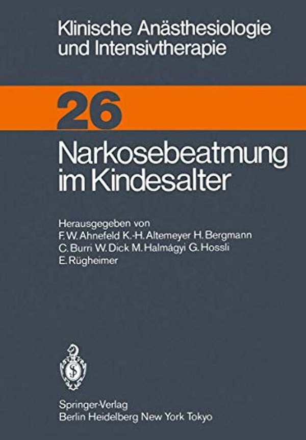 Narkosebeatmung Im Kindesalter-..