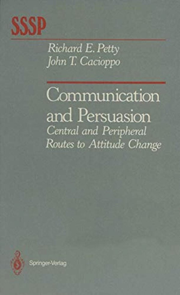 Communication And Persuasion: Central And Peripheral Routes To Attitude Change-..