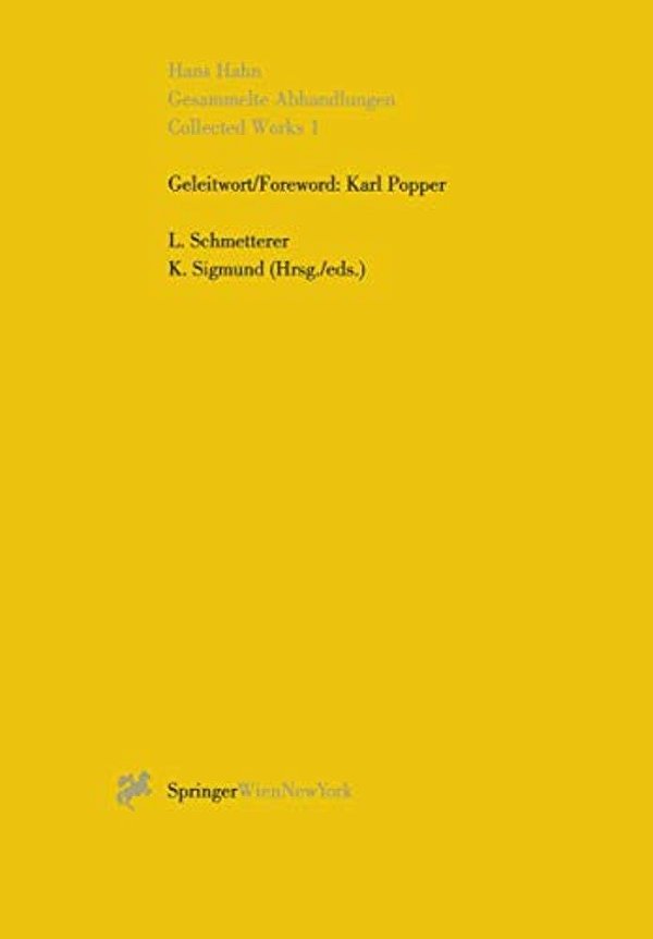 Gesammelte Abhandlungen I - Collected Works I-..