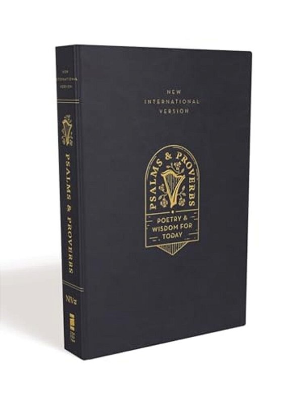 Niv, Psalms And Proverbs, Leathersoft Over Board, Navy, Comfort Print: Poetry And Wisdom For Today-..