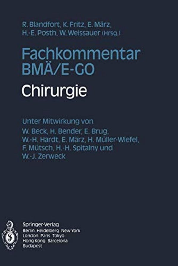 Fachkommentar Bmä/E-Go: Chirurgie-..