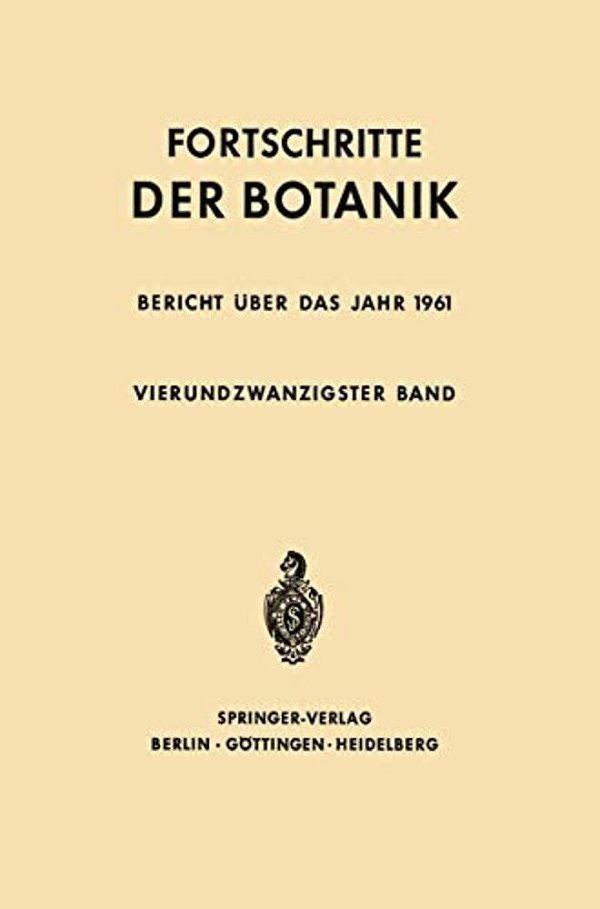 Fortschritte Der Botanik-..