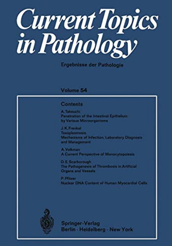 Current Topics In Pathology/Ergebnisse Der Pathologie-..