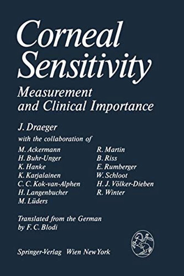 Corneal Sensitivity: Measurement And Clinical Importance-..