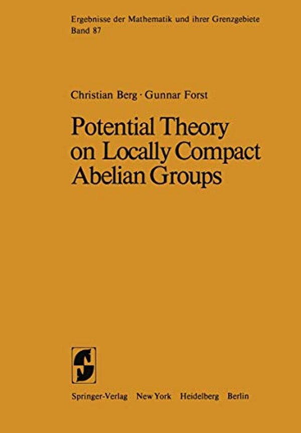 Potential Theory On Locally Compact Abelian Groups-..