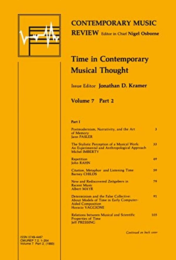 Time In Contemporary Musical Thought-..
