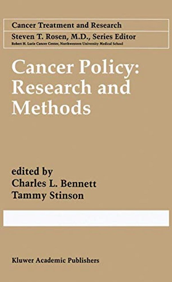 Cancer Policy: Research And Methods-..