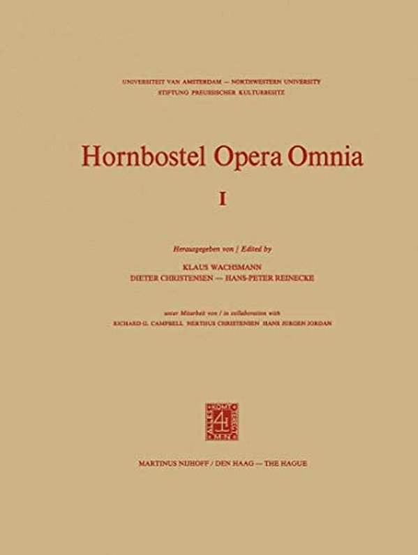 Hornbostel Opera Omnia-..