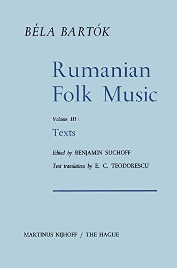 Rumanian Folk Music: Texts-..