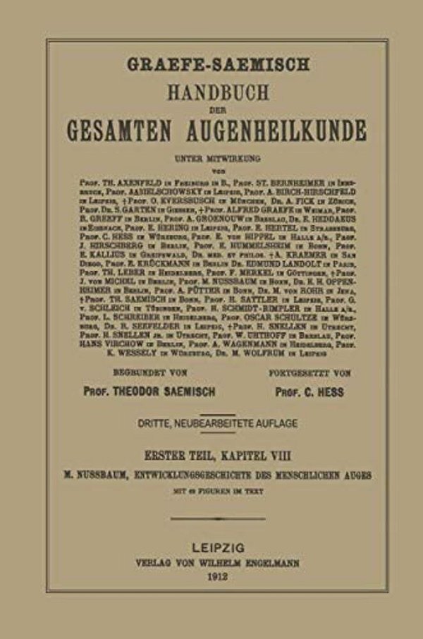 Entwicklungsgeschichte Des Menschlichen Auges-..