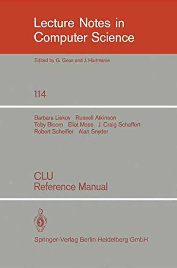 Clu: Reference Manual-..