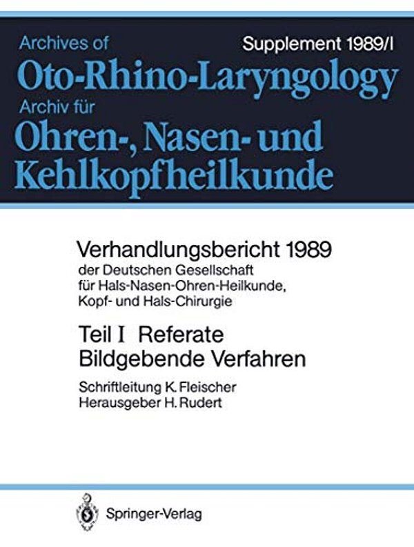 Referate: Bildgebende Verfahren In Der Hals-Nasen-ohren-heilkunde, Kopf- Und Hals-Chirurgie-..