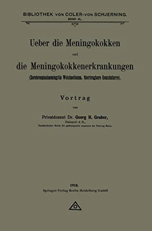 Ueber Die Meningokokken Und Die Meningokokkenerkrankungen: Zerebrospinalmeningitis Weichselbaum, Übertragbare Genickstarre-..