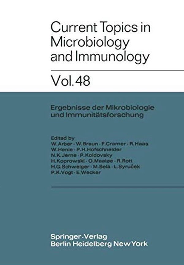Current Topics In Microbiology And Immunology/Ergebnisse Der Mikrobiologie Und Immunitätsforschung-..
