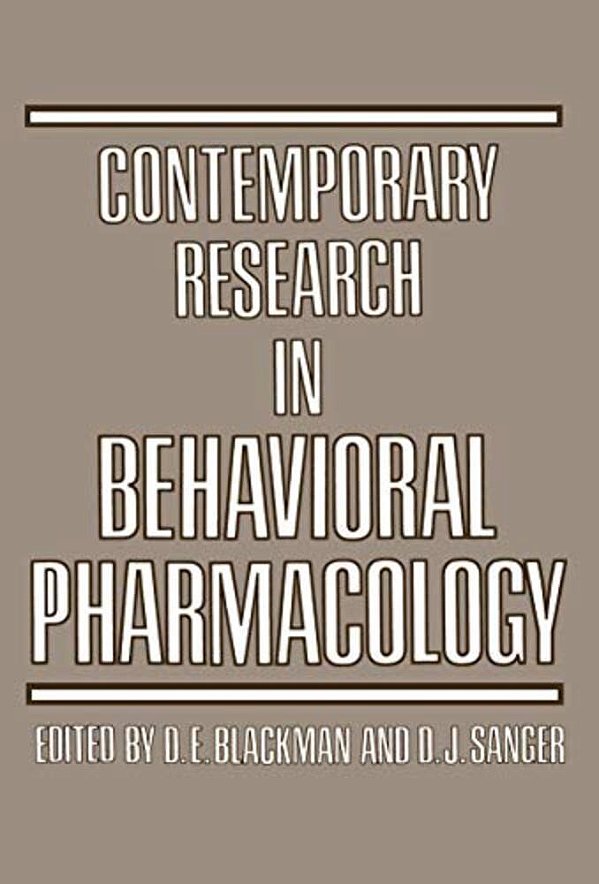 Contemporary Research In Behavioral Pharmacology-..