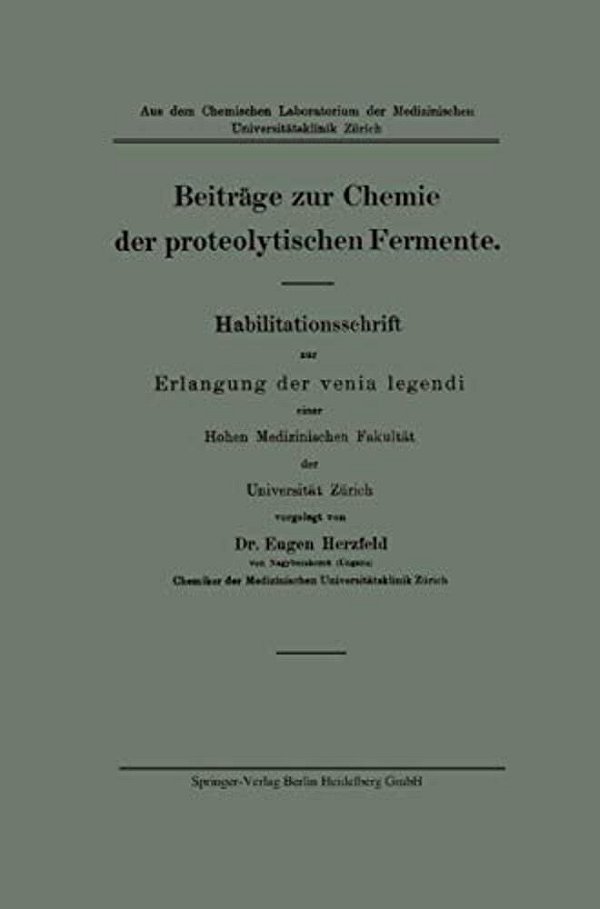 Beiträge Zur Chemie Der Proteolytischen Fermente-..