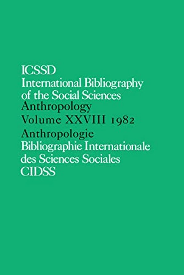 Ibss: Anthropology: 1982 Vol 28-..