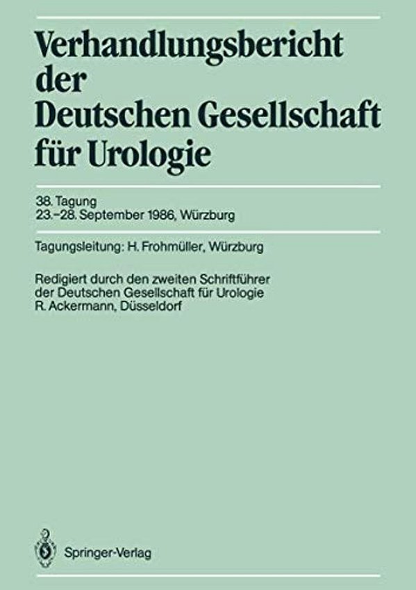 38. Tagung, 23.-28. September 1986, Würzburg-..