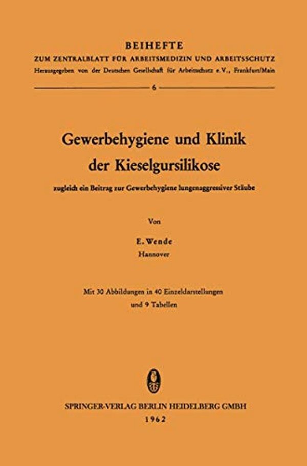 Gewerbehygiene Und Klinik Der Kieselgursilikose: Zugleich Ein Beitrag Zur Gewerbehygiene Lungenaggressiver Stäube-..
