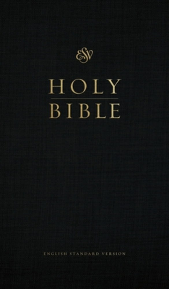 Esv Church Bible, Large Print, Red Letter (Hardcover, Black)-..