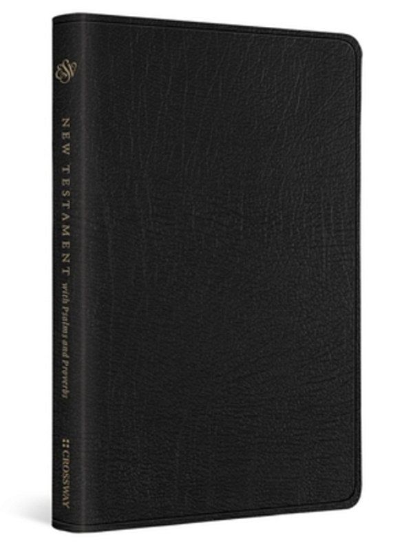 Esv New Testament With Psalms And Proverbs (Genuine Leather, Black)-..
