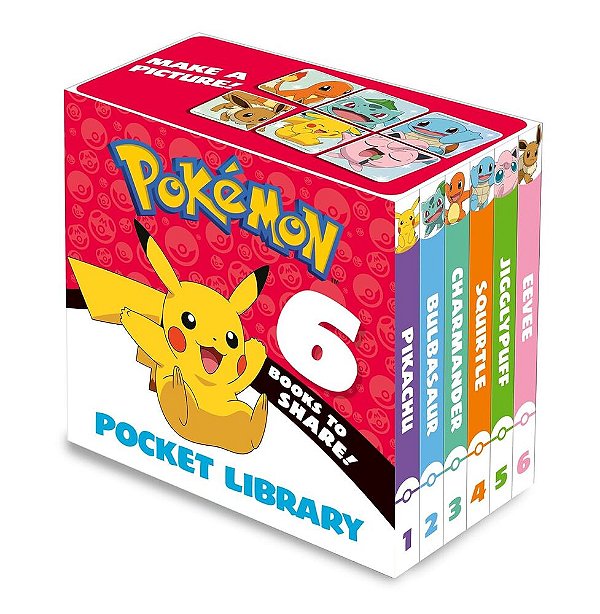 Pokémon Pocket Library - 6 Books To Share!-..