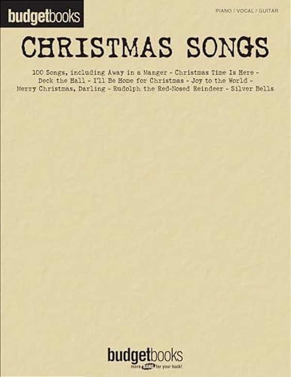 Christmas Songs: Budget Books-..