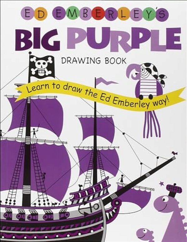 Ed Emberley's Big Purple Drawing Book-..