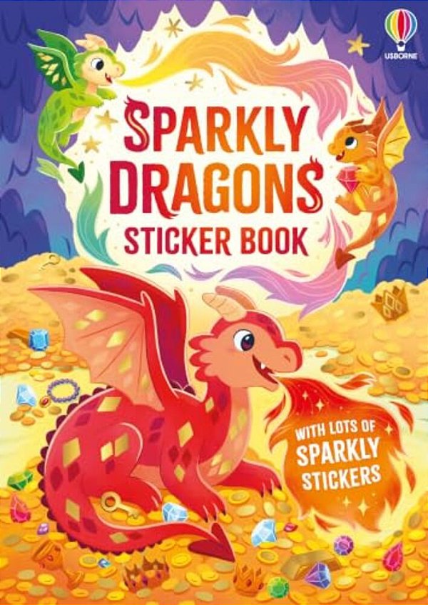 Sparkly Dragons Sticker Book-..