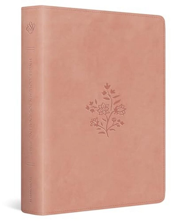 Esv Single Column Journaling Bible (Trutone, Blush Rose, Wildflower Design)-..