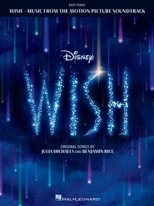 Wish: Souvenir Songboook From The Motion Picture Soundtrack With Color Illustrations And Seven Songs Arranged For Easy Piano-..