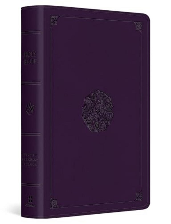 Esv Large Print Bible (Trutone, Lavender, Emblem Design)-..