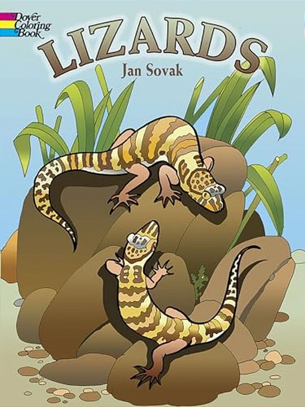 Lizards Coloring Book-..