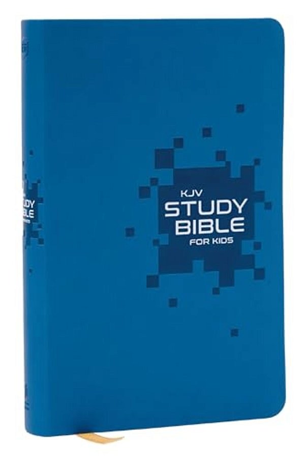 Kjv Study Bible For Kids, Blue Leathersoft: The Premier Study Bible For Children (Ages 7-12)-..